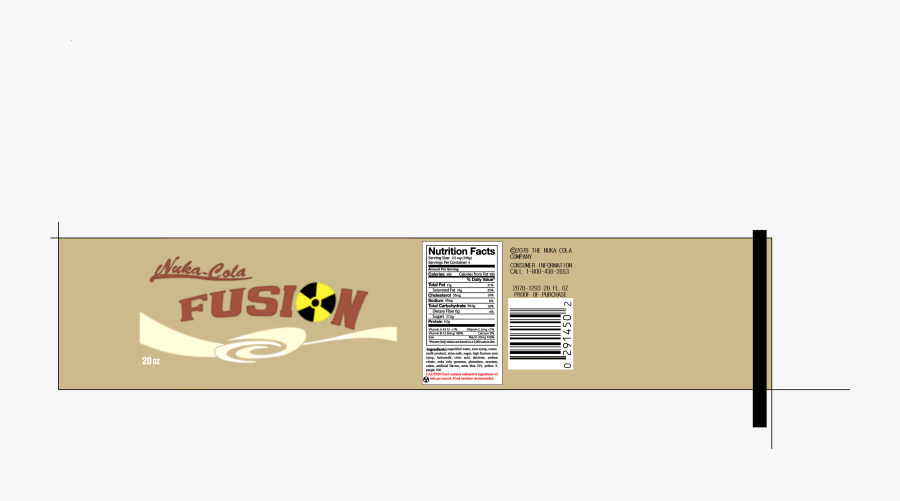 Nuka Cola Fusion Lable Graphic Design - Graphic Design, Transparent Clipart