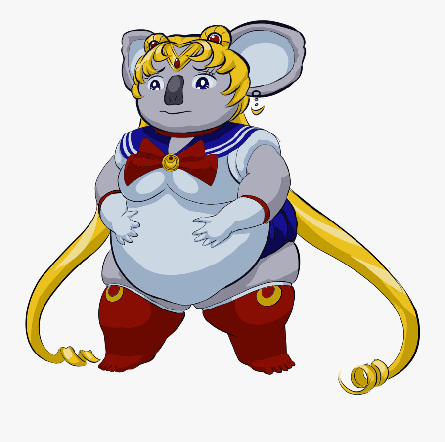 Sailor Moon Koala - Cartoon, Transparent Clipart