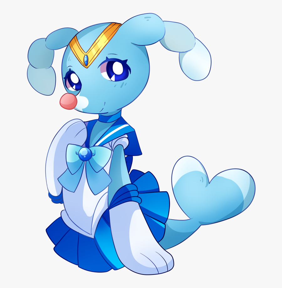Brionne And Sailor Mercury Drawn By Pink (4chan) - Cartoon, Transparent Clipart