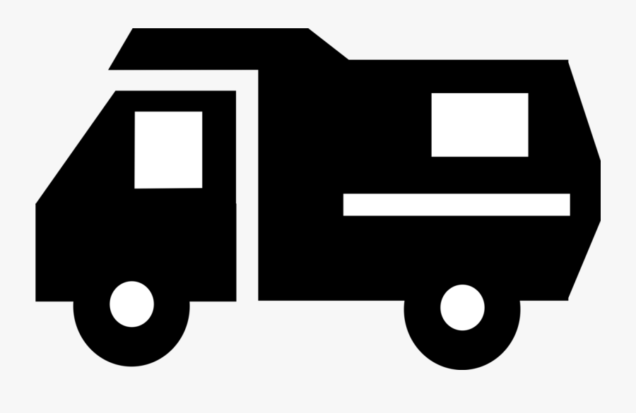 Vector Illustration Of Garbage Truck Vehicle Collects, Transparent Clipart