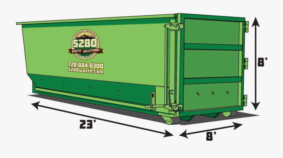 40yd Dumpster, Transparent Clipart