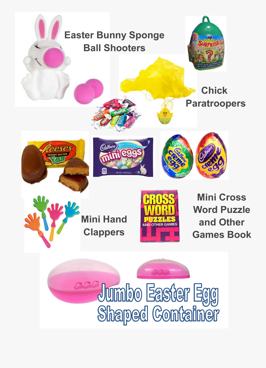 Jumbo Easter Egg Gift For Girls Image Showing Contents, Transparent Clipart