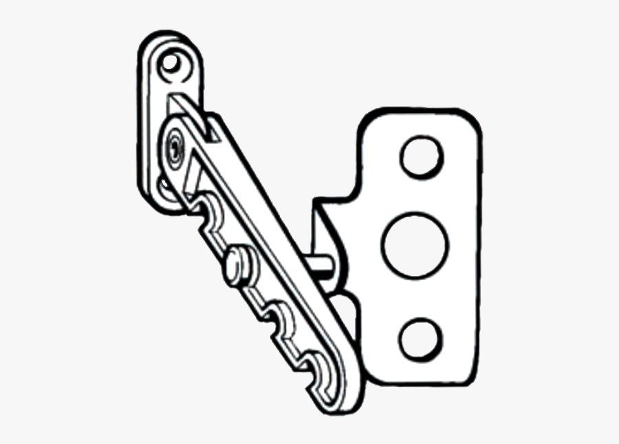 Roto 5rot0086 Tilting Window Restrictor & Plate - Line Art, Transparent Clipart