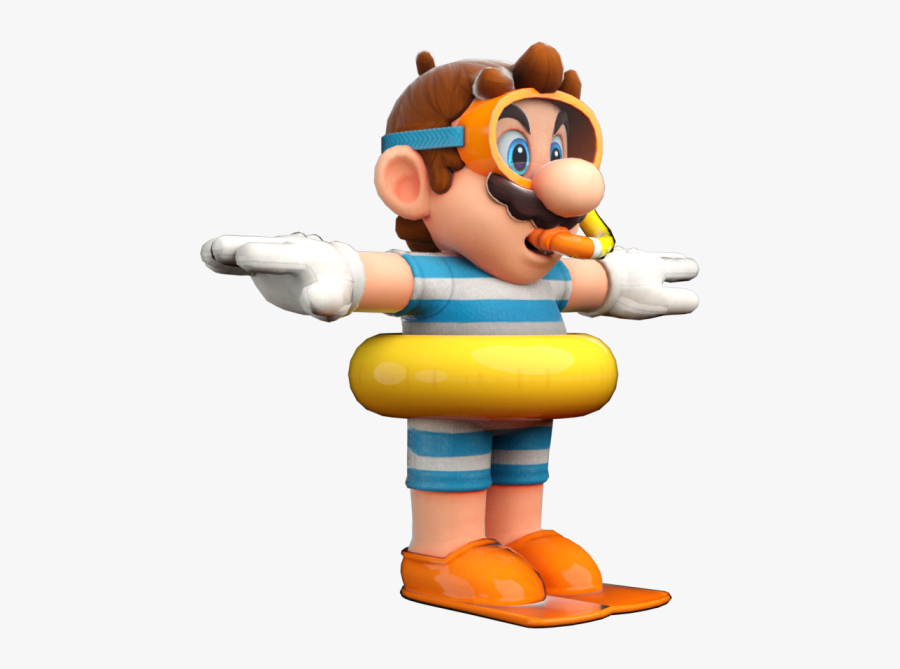 Download Zip Archive - Super Mario Odyssey Swimwear, Transparent Clipart