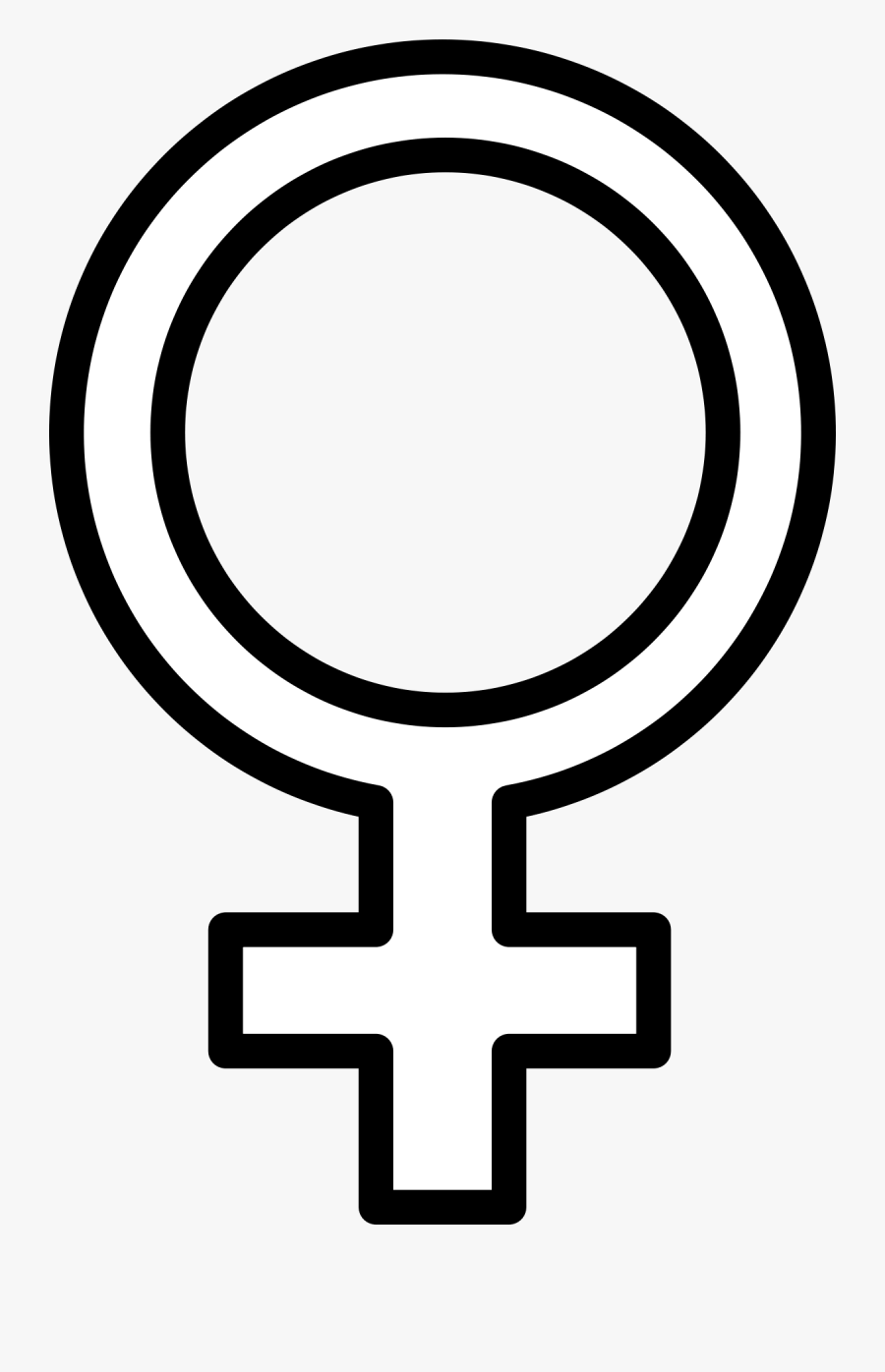 International Symbol For Male Clip Art Download - Female Symbol White Png, Transparent Clipart