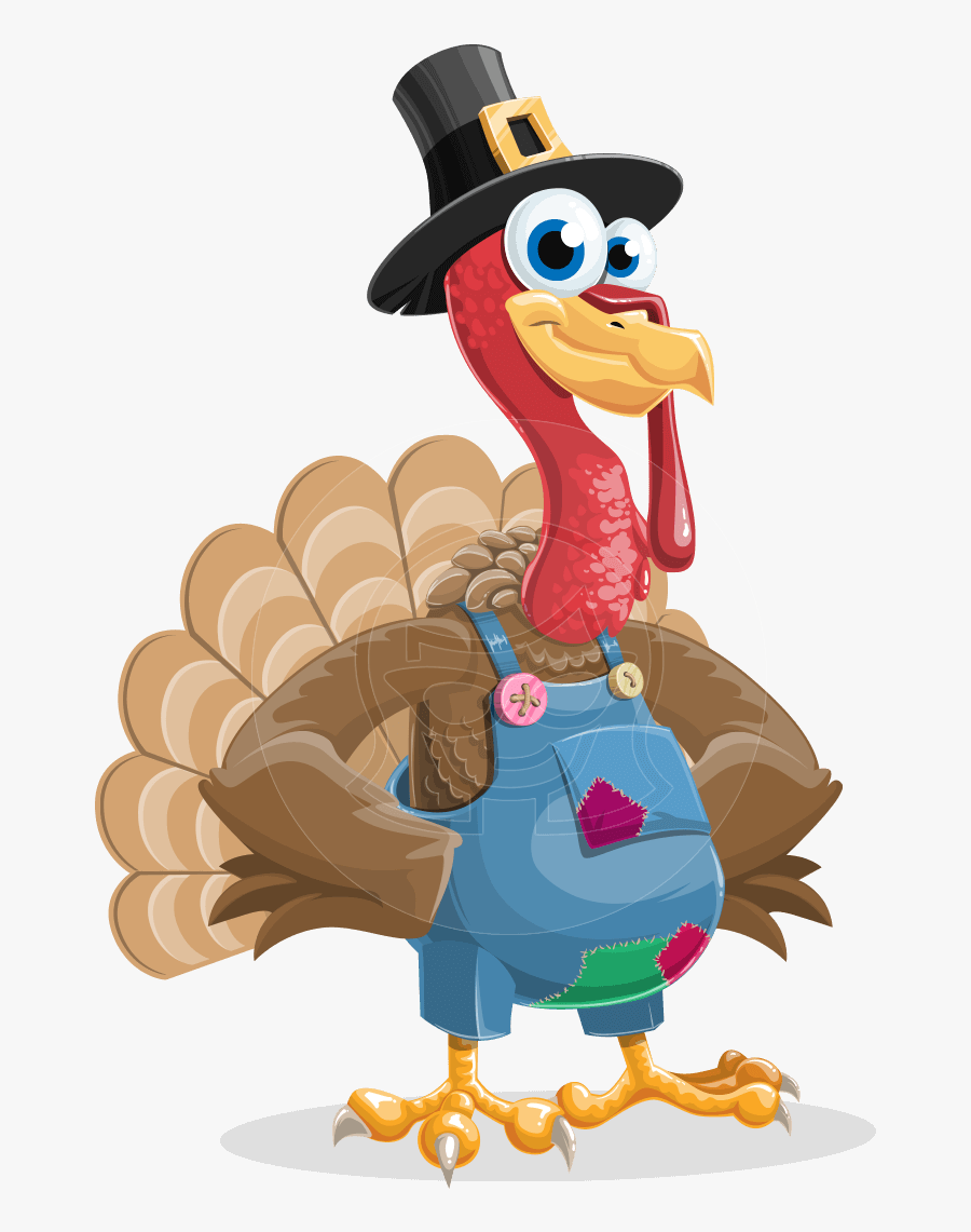Transparent Turkey Cartoon Png - Transparent Turkey Thanksgiving Png, Transparent Clipart