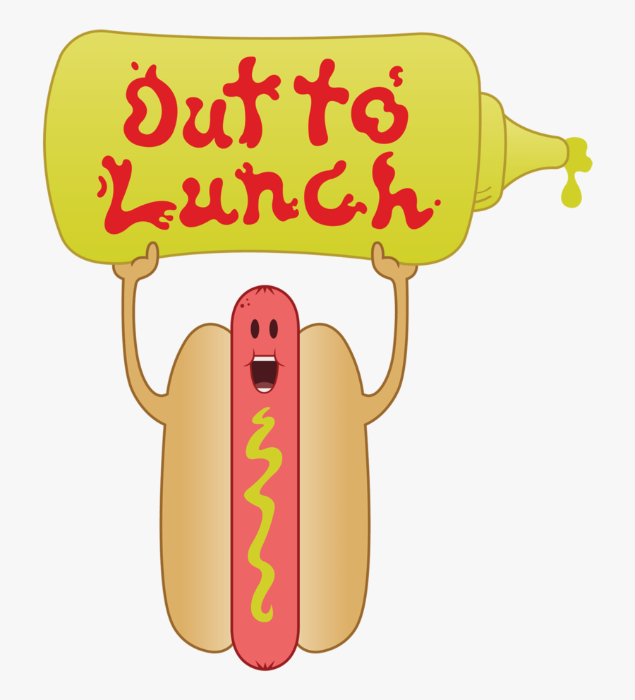 Hot Dog Out To - Printable At Lunch Signs, Transparent Clipart