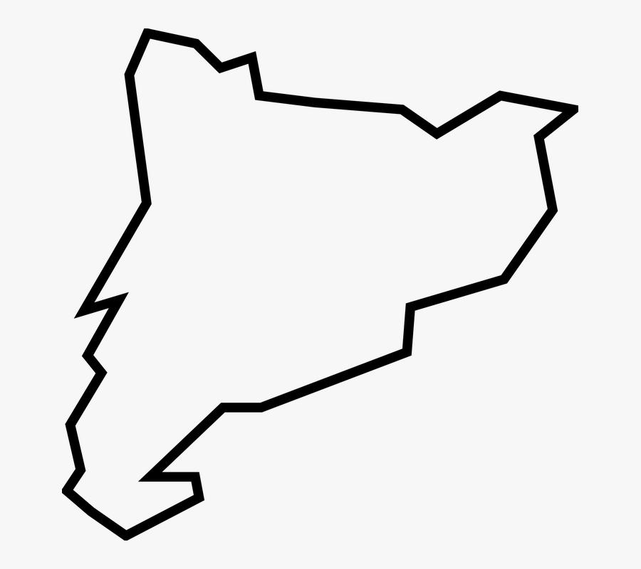 Spain, Geography, Map, Sketch, Gross, Border, Political - Catalonia Map Outline, Transparent Clipart