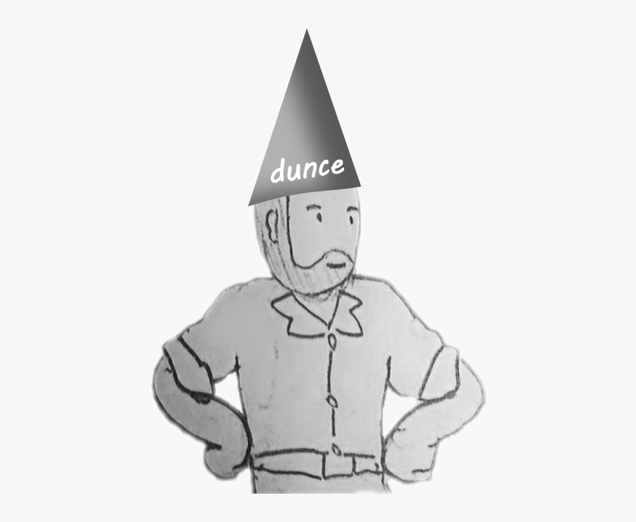 Dunce - Cartoon - Cartoon, Transparent Clipart