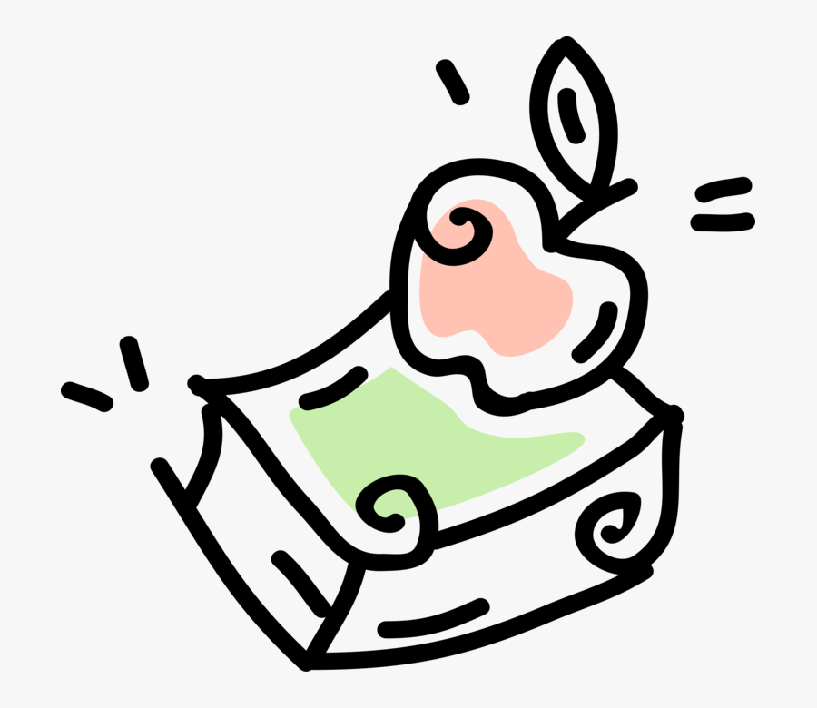 Textbook Clipart Book Apple, Transparent Clipart