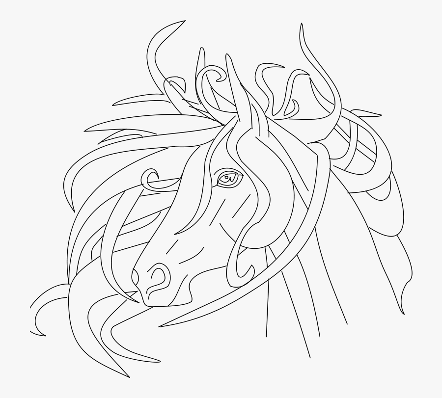 Horse - Divji Konji Pobarvanke, Transparent Clipart