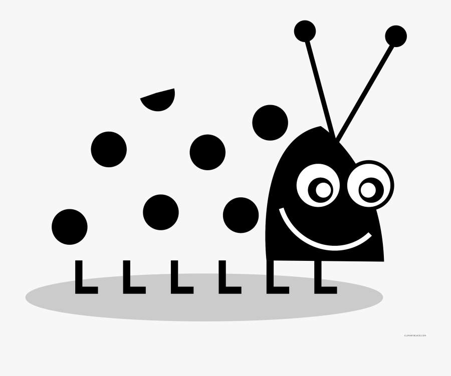 Beautiful Ladybug Animal Free Black White Clipart Images - Triantiwontigongolope, Transparent Clipart