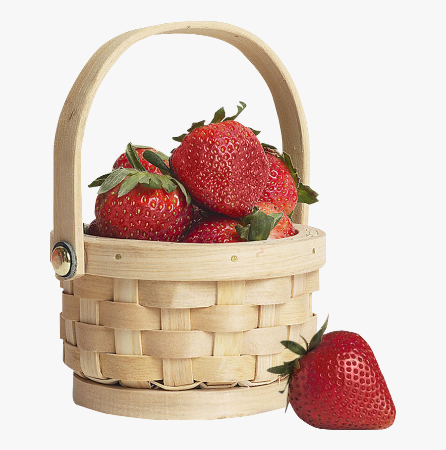 Strawberry In Basket Png Image - Strawberry Basket Png, Transparent Clipart