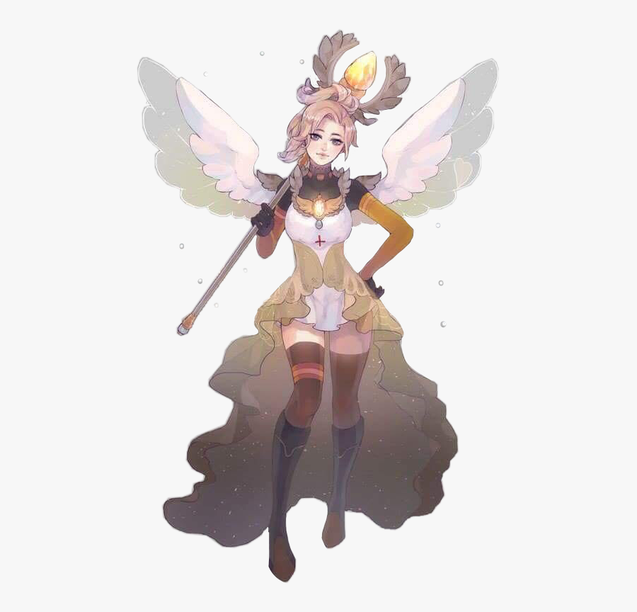 #mercy #overwatch #overwatchmercy #mercyoverwatch #pretty - Overwatch Mercy Magical Girl, Transparent Clipart