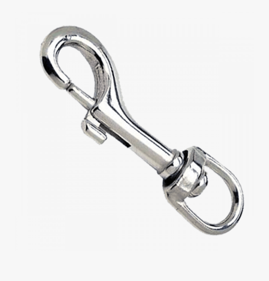 Vector Black And White Stock Bolt Clip Scuba - Keychain, Transparent Clipart