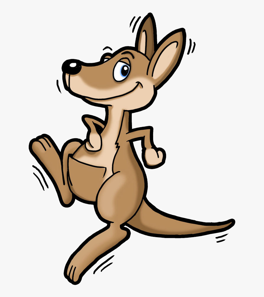 Clip Art Kangaroo Cartoon Images - Kangaroo Cartoon Png, Transparent Clipart