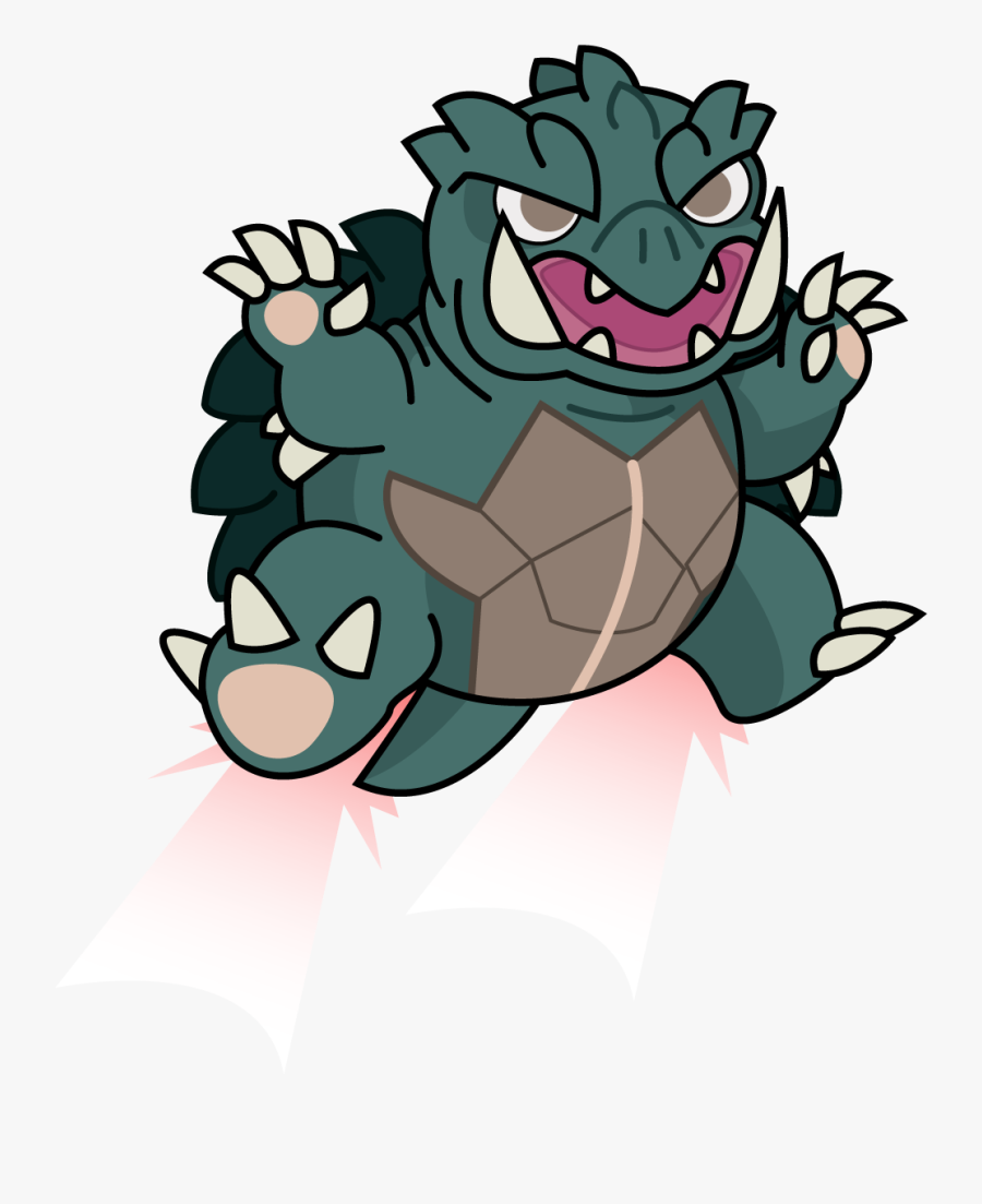Cartoon Aligator Snapping Turtle, Transparent Clipart