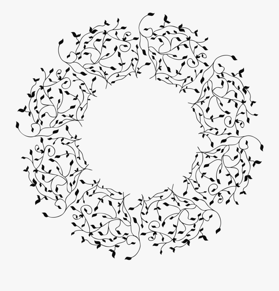 Don"t Eat Paste Swirly Wreath - Circle, Transparent Clipart