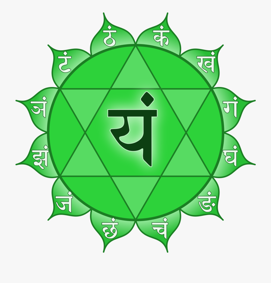 Anahata Chakra Green, Transparent Clipart