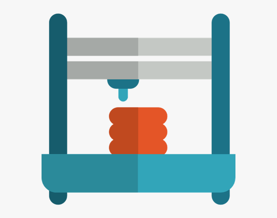 Transparent 3d Printer Clipart - 3d Printer Icon Png, Transparent Clipart