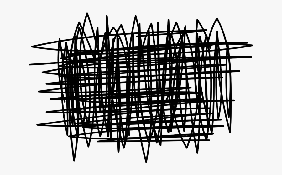 Freetoedit Ftestickers Black Circle Lines Scribbles - Crazy Lines Png, Transparent Clipart
