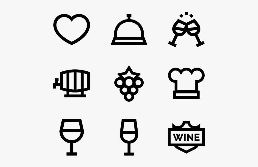 Wine Icon Png - Hand Drawn Icon Png, Transparent Clipart