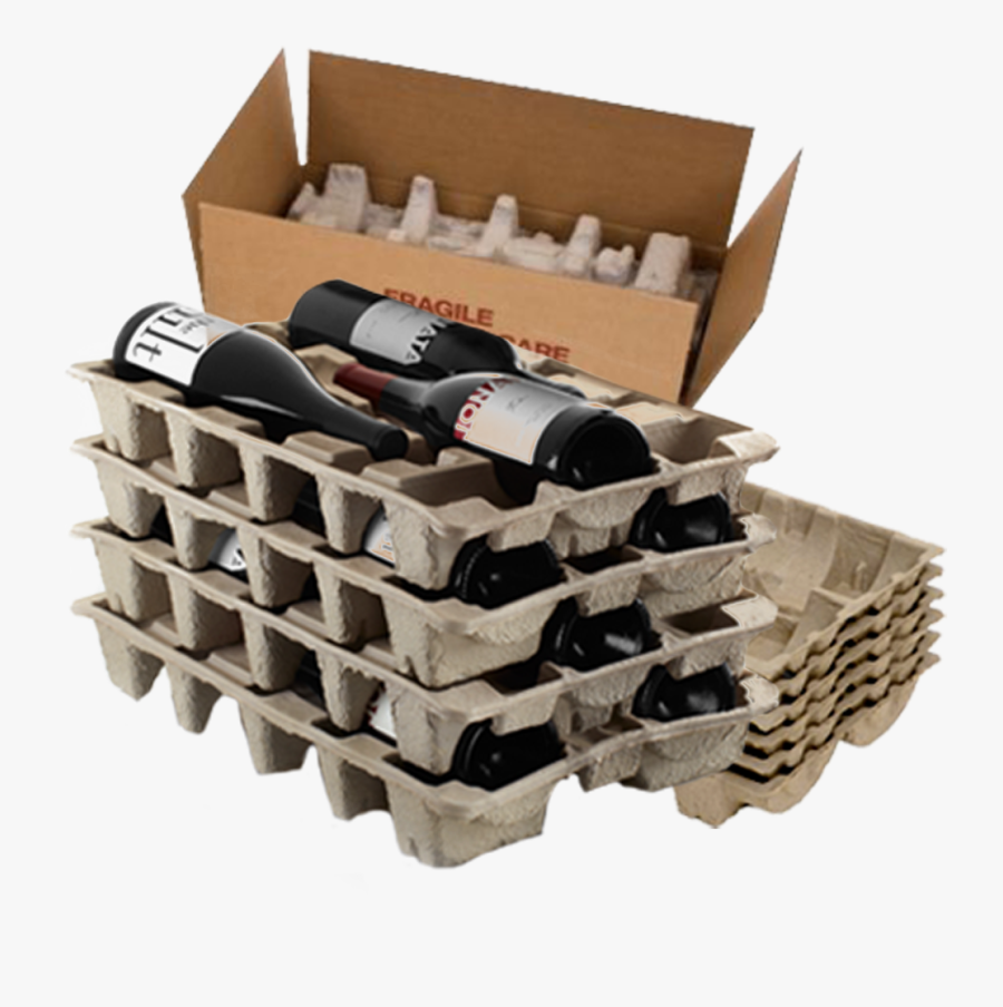 Transparent Wine Spill Png - Corrugated Wine Shipper, Transparent Clipart