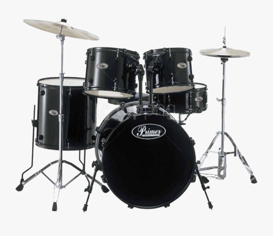 Pearl Black Drum Kit, Transparent Clipart