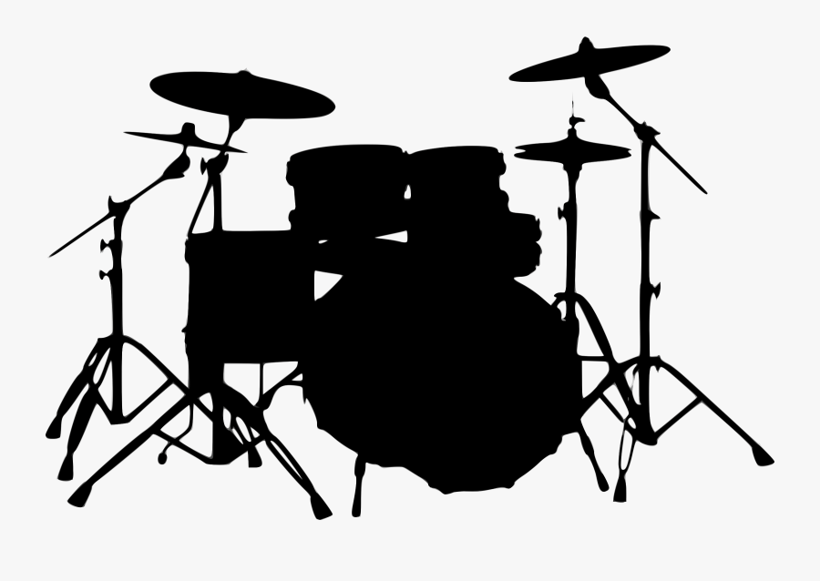 Silhouette Musique 10 Clip Arts - Drum Yamaha Live Custom, Transparent Clipart