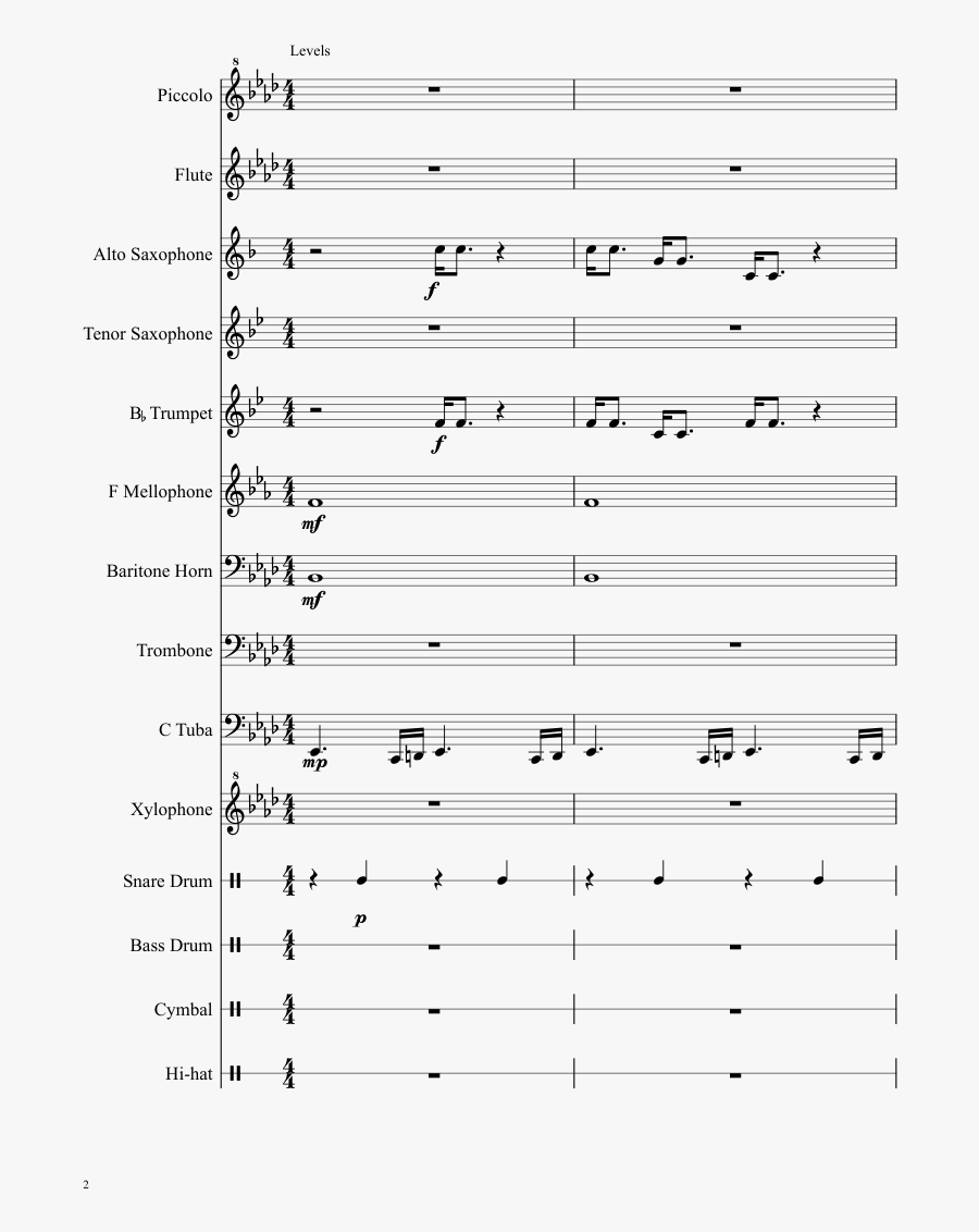Nick Jonas Medley Sheet Music Composed By Lauralei - Stardust Crusaders Sheet Trumpet, Transparent Clipart
