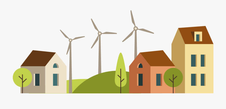 Smart Village, Transparent Clipart