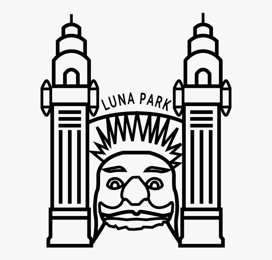Sydney Luna Park Icon, Transparent Clipart