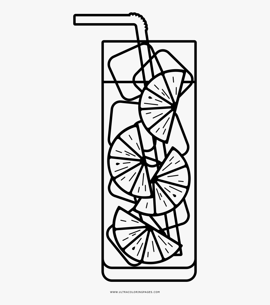 Lemonade Coloring Page - Limonad Dibujo Para Colorear, Transparent Clipart