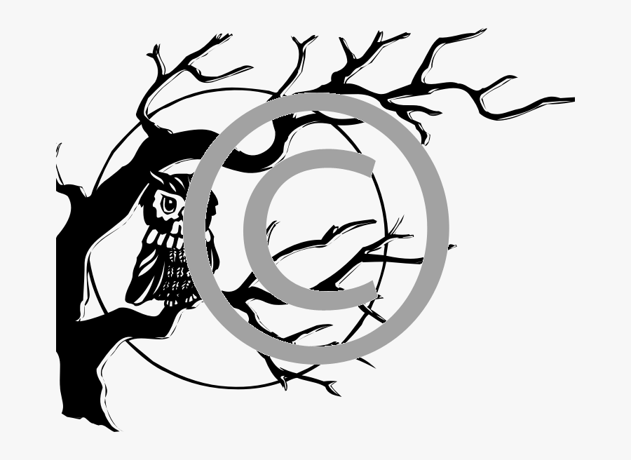 Clipart Tree Drawing Black And White, Transparent Clipart