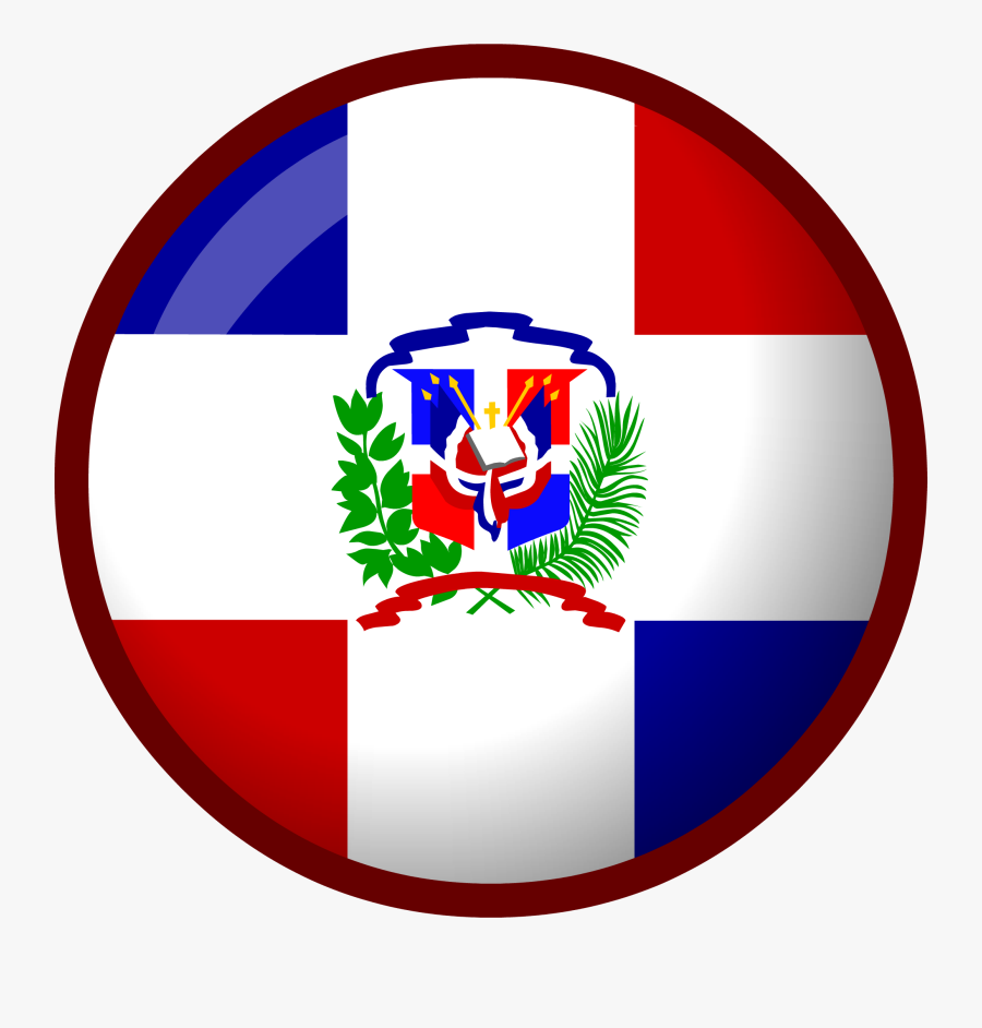 Simple Dominican Republic Flag, Transparent Clipart