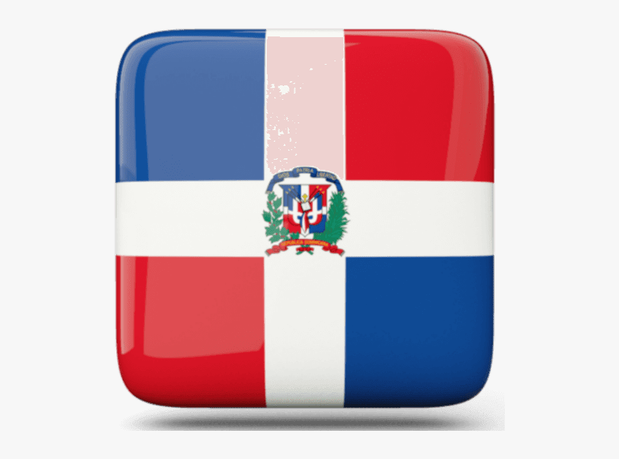 Dominican Republic Flag Square, Transparent Clipart