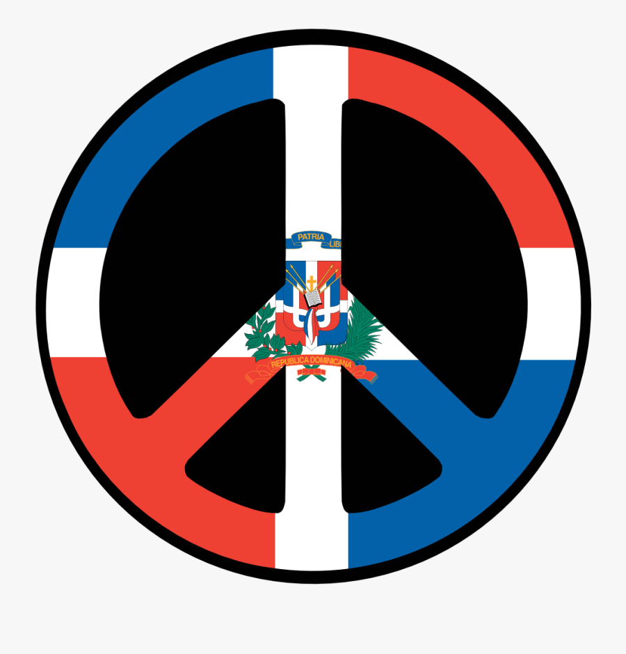 Dominican Flag - Haiti Dominican Republic In Peace, Transparent Clipart