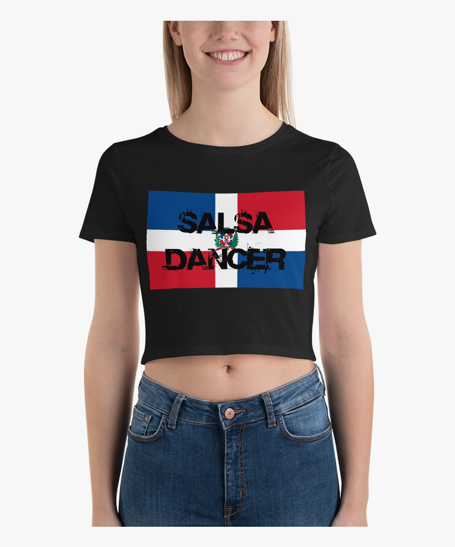 Dominican Republic Salsa Dancer - Thank You Next Crop Top, Transparent Clipart