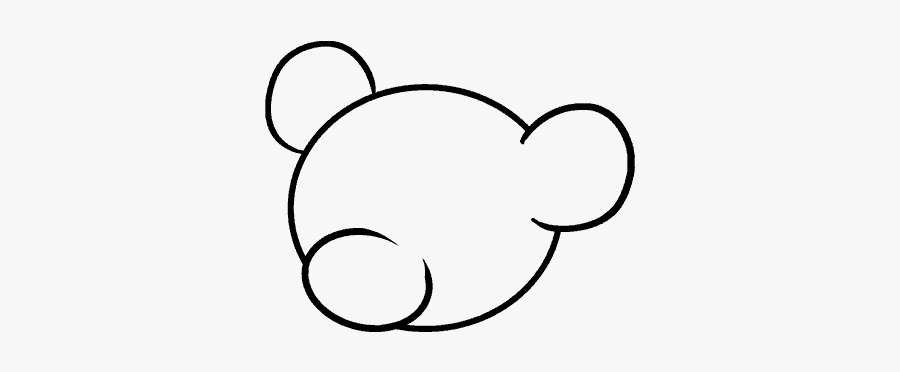 How To Draw Cartoon Bear - Step By Step Cartoon Bear Drawing, Transparent Clipart