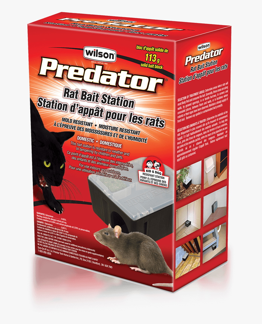 Transparent Mouse Animal Png - Wilson Predator Rat Bait Station Pre Filled, Transparent Clipart