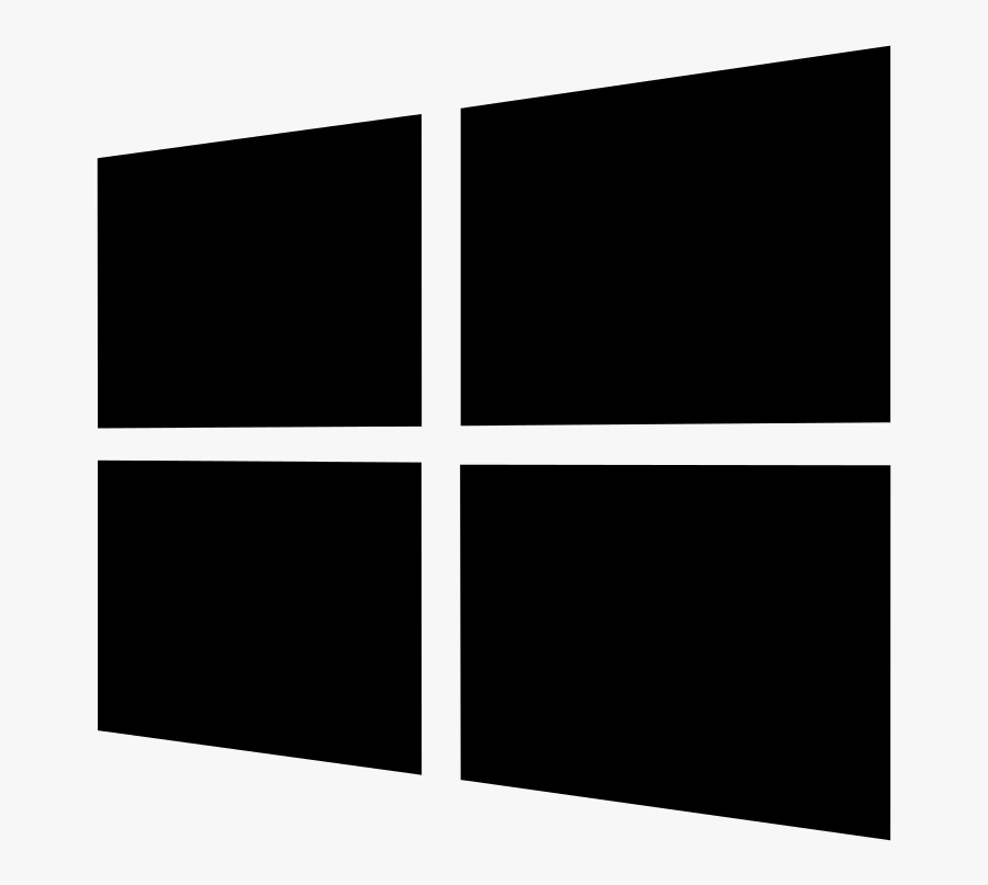 File Logo Black Svg - Windows 10 Start Icon Png, Transparent Clipart