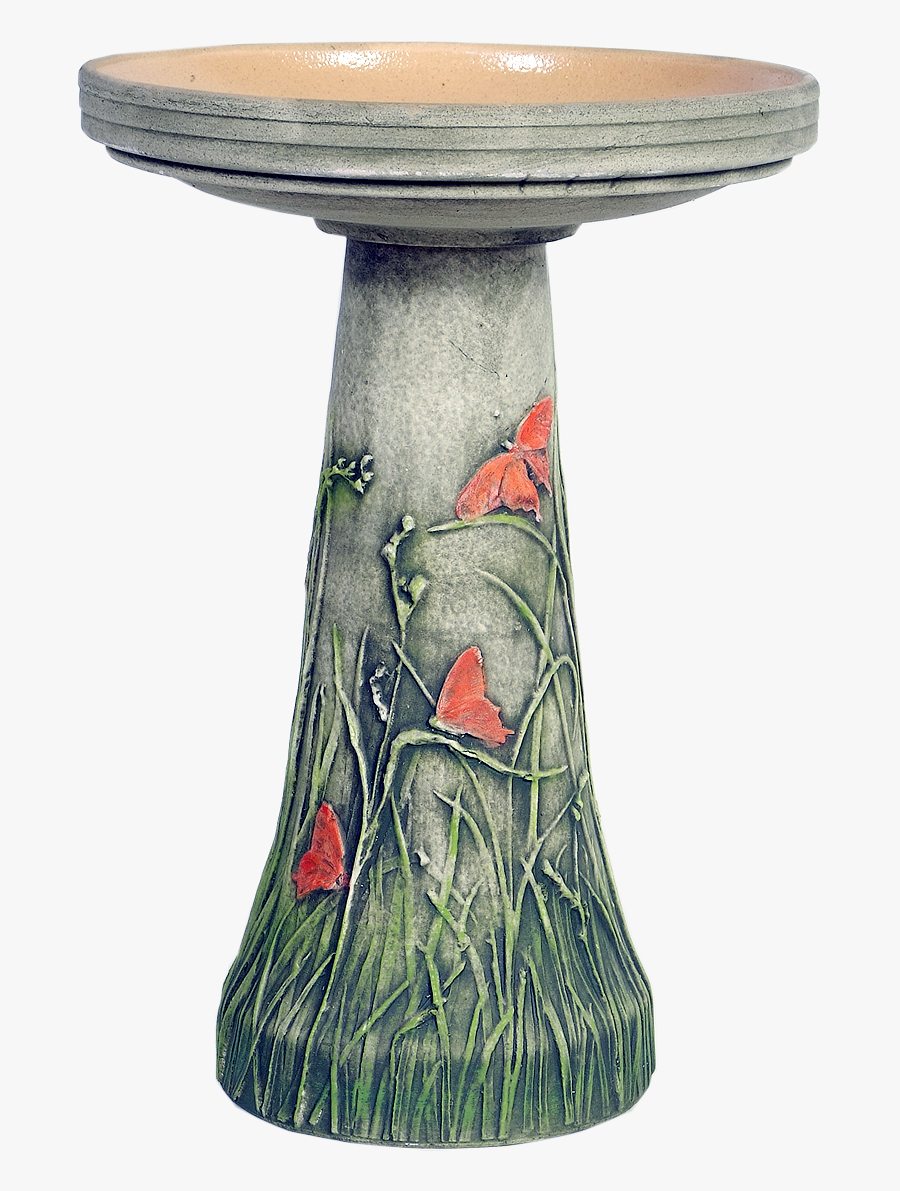 Transparent Bird Bath Png - Ceramic, Transparent Clipart