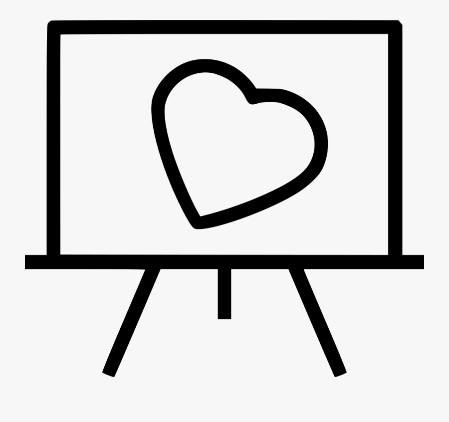 Painting Art Svg Png - Heart, Transparent Clipart
