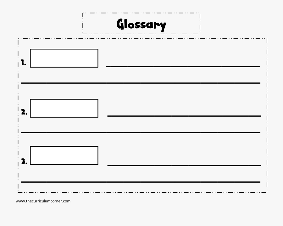 Glossary Template First Grade Free Transparent Clipart ClipartKey