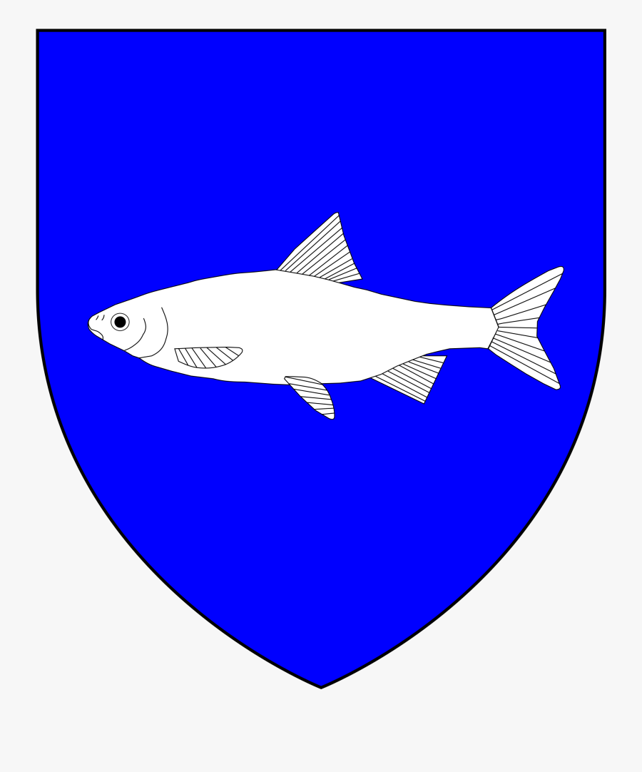 Heraldry Vector Shark - Fish Png Heraldry, Transparent Clipart