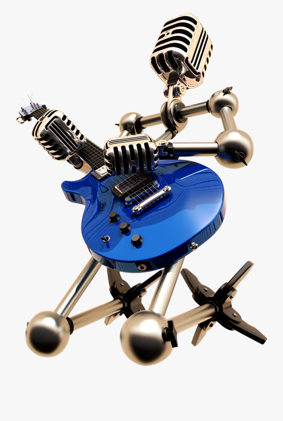 Guitar Instruments Bass Classical Musical Free Clipart - Sitting, Transparent Clipart