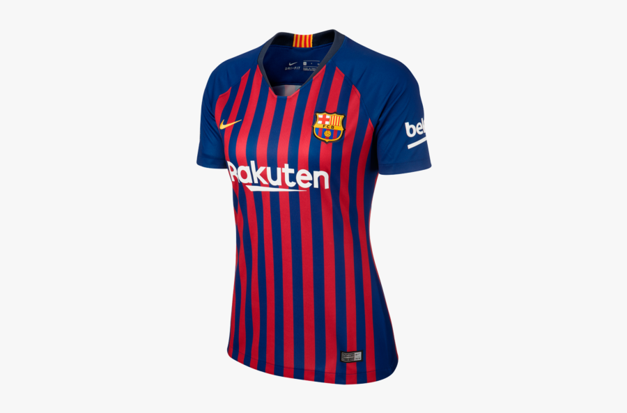 Barcelona Home Women S - Barcelona Jersey Lady, Transparent Clipart