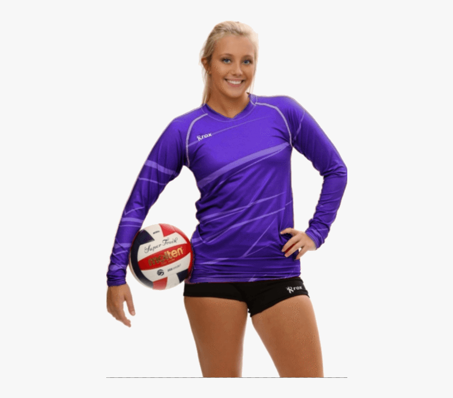Transparent Volleyball Player Clipart - Rox Volleyball Purple, Transparent Clipart