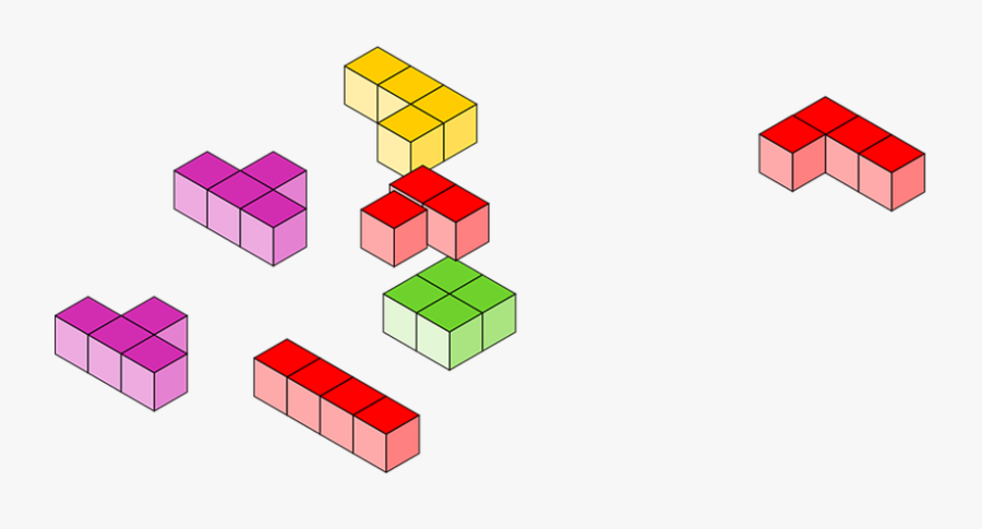 Tetris Game Details Elements Geometric - Tetris Game Png, Transparent Clipart