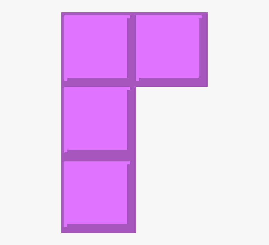Tetris - Slope - Cross, Transparent Clipart